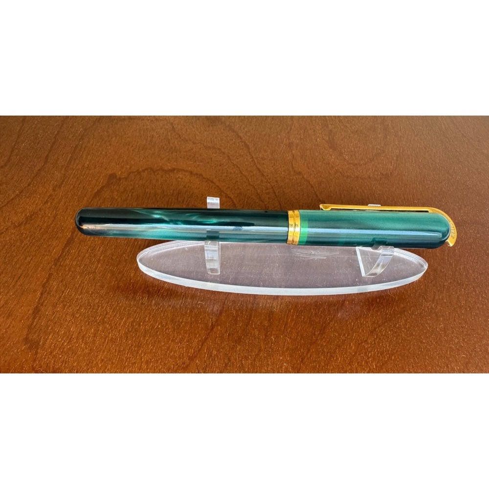 Visconti 1st Edition Green Marble Pericle Rollerball Pen RARE Vintage